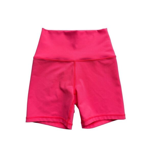 OFFLINE By Aerie Goals Rib 5" Bike Short In Tropadelic Pink Size S - Picture 2 of 10